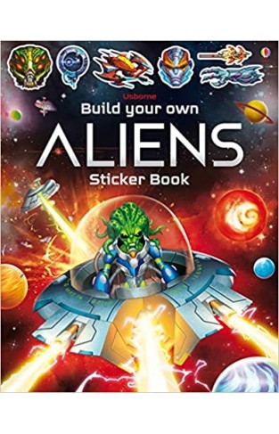 Build Your Own Aliens Sticker Book  -  Paperback 